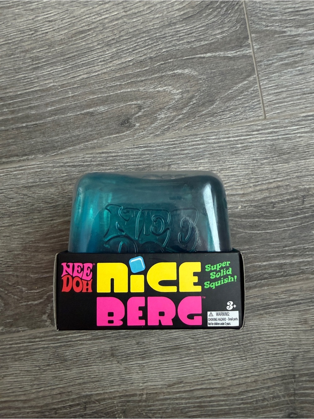 Authentic NeeDoh NICEBERG Super Solid Squish Toy - Teal
